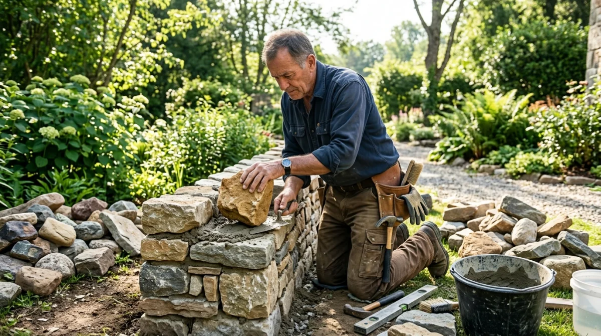 comment construire un mur en pierre