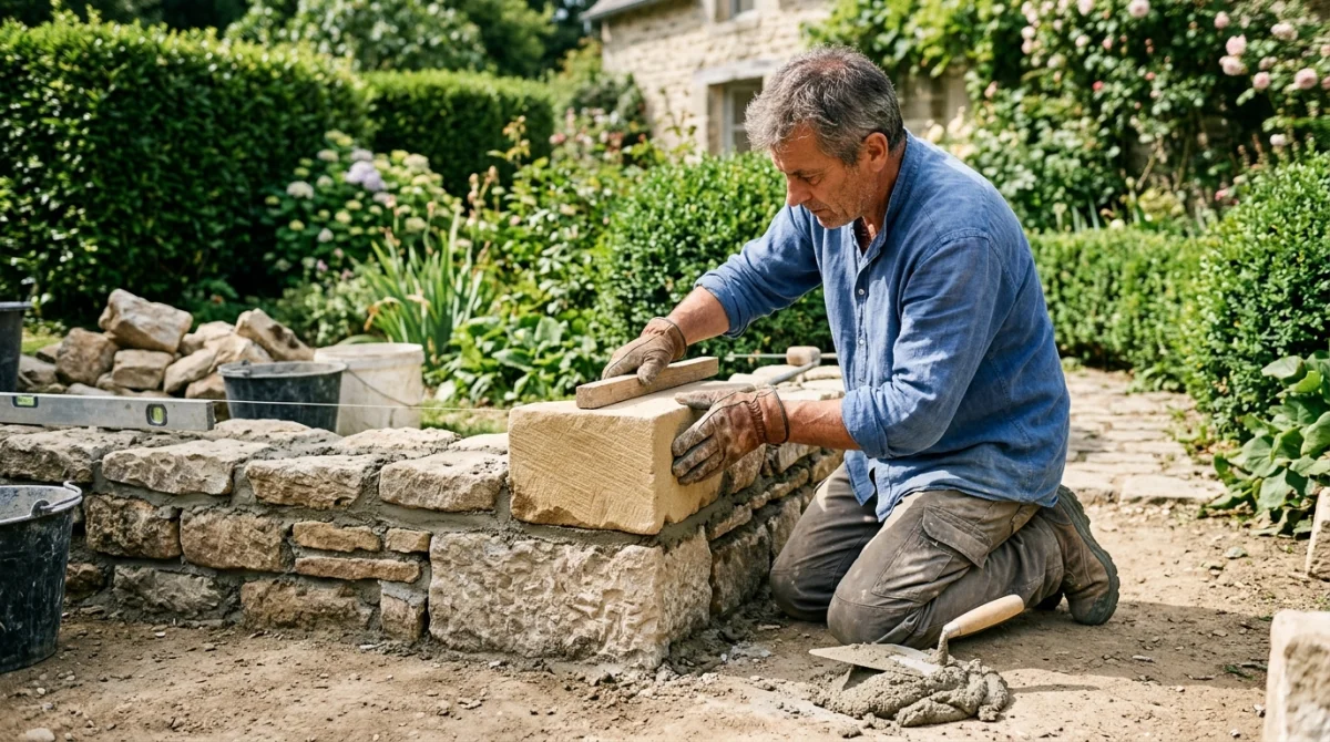comment construire un mur en pierre
