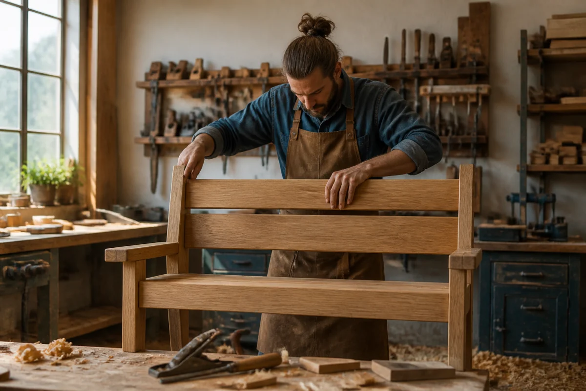 comment construire un banc en bois