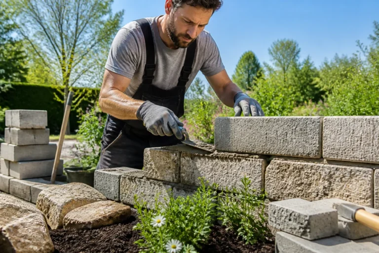 Comment construire un muret de jardin soi-même
